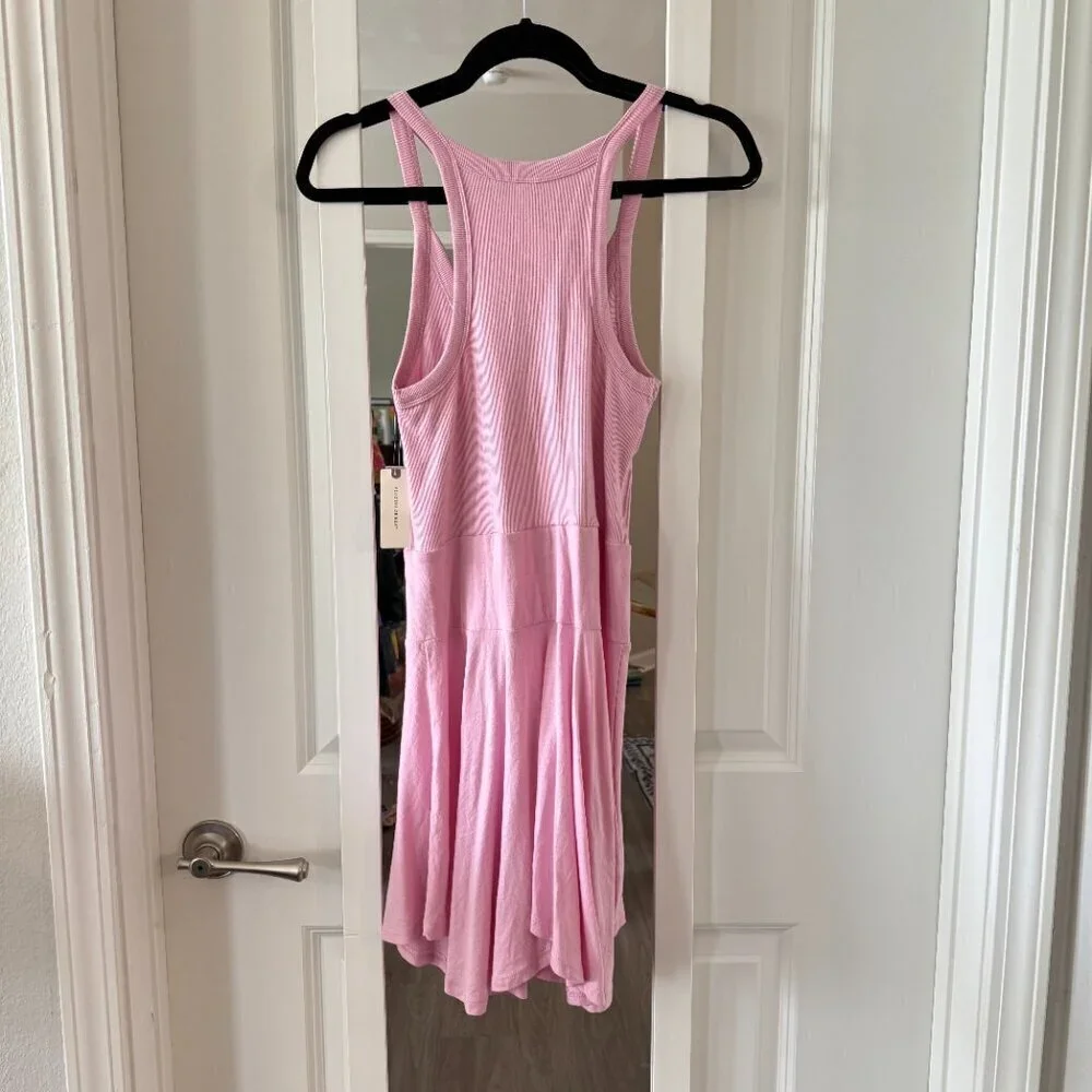 Daily Practice x Anthropologie Half Pipe Mini Dress Rose Pink Coquette Sz Small - Picture 6 of 6